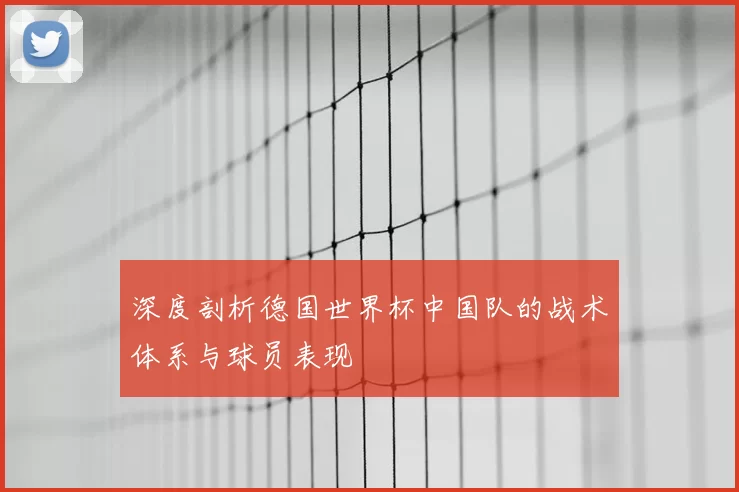 深度剖析德国世界杯中国队的战术体系与球员表现
