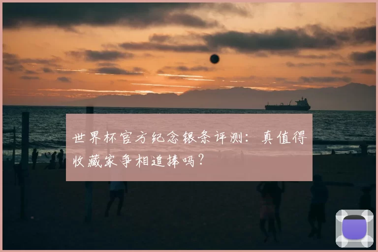 世界杯官方纪念银条评测:真值得收藏家争相追捧吗?